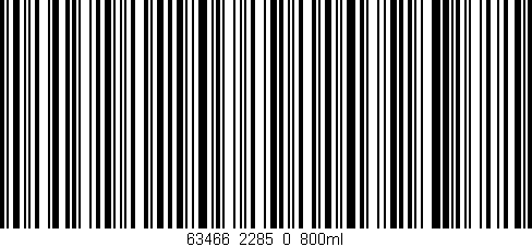 Código de barras (EAN, GTIN, SKU, ISBN): '63466_2285_0_800ml'