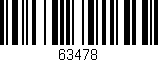 Código de barras (EAN, GTIN, SKU, ISBN): '63478'