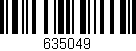 Código de barras (EAN, GTIN, SKU, ISBN): '635049'