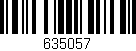 Código de barras (EAN, GTIN, SKU, ISBN): '635057'