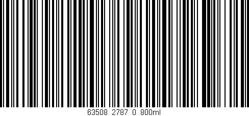 Código de barras (EAN, GTIN, SKU, ISBN): '63508_2787_0_800ml'