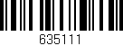 Código de barras (EAN, GTIN, SKU, ISBN): '635111'