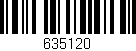 Código de barras (EAN, GTIN, SKU, ISBN): '635120'