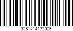 Código de barras (EAN, GTIN, SKU, ISBN): '6351414172826'