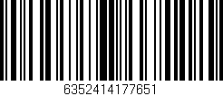 Código de barras (EAN, GTIN, SKU, ISBN): '6352414177651'