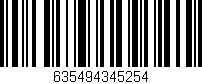 Código de barras (EAN, GTIN, SKU, ISBN): '635494345254'