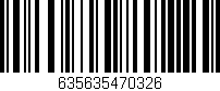 Código de barras (EAN, GTIN, SKU, ISBN): '635635470326'