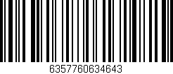Código de barras (EAN, GTIN, SKU, ISBN): '6357760634643'