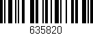 Código de barras (EAN, GTIN, SKU, ISBN): '635820'
