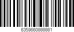 Código de barras (EAN, GTIN, SKU, ISBN): '6359660888881'