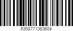 Código de barras (EAN, GTIN, SKU, ISBN): '6359771363604'