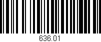 Código de barras (EAN, GTIN, SKU, ISBN): '636.01'