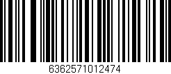Código de barras (EAN, GTIN, SKU, ISBN): '6362571012474'