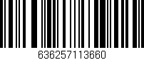 Código de barras (EAN, GTIN, SKU, ISBN): '636257113660'