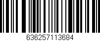 Código de barras (EAN, GTIN, SKU, ISBN): '636257113684'