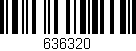 Código de barras (EAN, GTIN, SKU, ISBN): '636320'