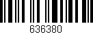 Código de barras (EAN, GTIN, SKU, ISBN): '636380'