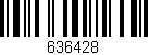 Código de barras (EAN, GTIN, SKU, ISBN): '636428'