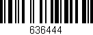 Código de barras (EAN, GTIN, SKU, ISBN): '636444'