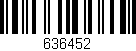 Código de barras (EAN, GTIN, SKU, ISBN): '636452'