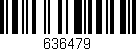Código de barras (EAN, GTIN, SKU, ISBN): '636479'