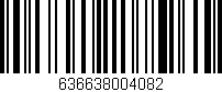 Código de barras (EAN, GTIN, SKU, ISBN): '636638004082'