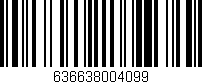 Código de barras (EAN, GTIN, SKU, ISBN): '636638004099'