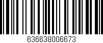 Código de barras (EAN, GTIN, SKU, ISBN): '636638006673'