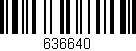Código de barras (EAN, GTIN, SKU, ISBN): '636640'