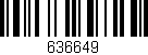 Código de barras (EAN, GTIN, SKU, ISBN): '636649'