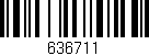 Código de barras (EAN, GTIN, SKU, ISBN): '636711'