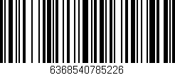 Código de barras (EAN, GTIN, SKU, ISBN): '6368540785226'