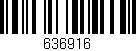 Código de barras (EAN, GTIN, SKU, ISBN): '636916'