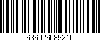 Código de barras (EAN, GTIN, SKU, ISBN): '636926089210'