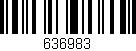Código de barras (EAN, GTIN, SKU, ISBN): '636983'