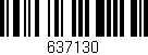 Código de barras (EAN, GTIN, SKU, ISBN): '637130'