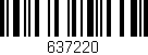 Código de barras (EAN, GTIN, SKU, ISBN): '637220'