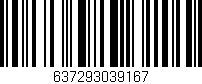 Código de barras (EAN, GTIN, SKU, ISBN): '637293039167'