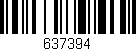 Código de barras (EAN, GTIN, SKU, ISBN): '637394'