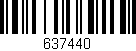 Código de barras (EAN, GTIN, SKU, ISBN): '637440'