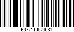 Código de barras (EAN, GTIN, SKU, ISBN): '6377119878061'