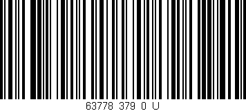 Código de barras (EAN, GTIN, SKU, ISBN): '63778_379_0_U'