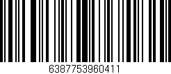 Código de barras (EAN, GTIN, SKU, ISBN): '6387753960411'