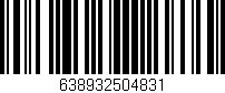 Código de barras (EAN, GTIN, SKU, ISBN): '638932504831'