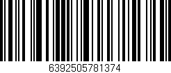 Código de barras (EAN, GTIN, SKU, ISBN): '6392505781374'