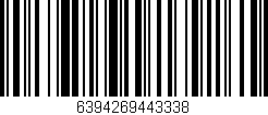 Código de barras (EAN, GTIN, SKU, ISBN): '6394269443338'