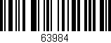 Código de barras (EAN, GTIN, SKU, ISBN): '63984'