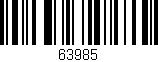 Código de barras (EAN, GTIN, SKU, ISBN): '63985'