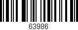 Código de barras (EAN, GTIN, SKU, ISBN): '63986'