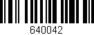 Código de barras (EAN, GTIN, SKU, ISBN): '640042'